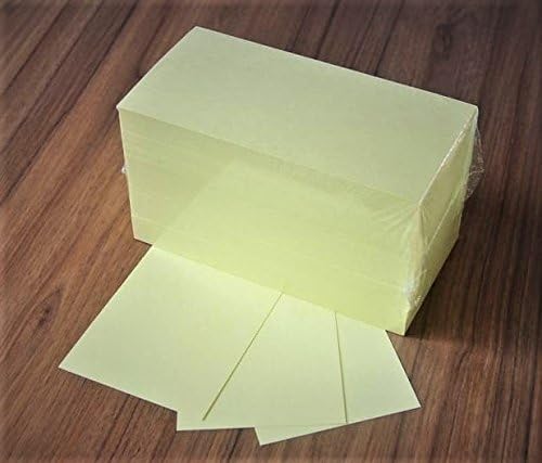 die Dicken Presentation Note Cards Rectangular 10 x 20 cm 170 g/m² Pastel Yellow Pack of 500