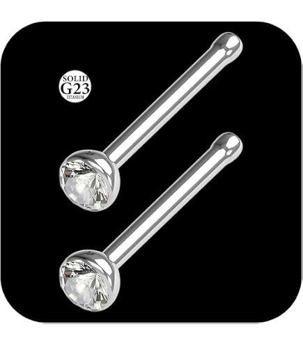 10 Pezzi Curvo Naso a Bottone Chirurgico in Acciaio Naso Anello Cubico Zirconi Curvo Bar L Curvato Piercing a Gioielli, 20 Gauge