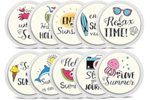 Diasticker® | Freestyle Libre 2 - Sticker - 10er Set "Summertime" | Imperméable - Autocollant en vinyl pour Freestyle Libre 2 sensor, capteur