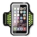 Price comparison product image iPhone 6s Armband, Haissky HSK-93 SweatProof Sport Running Case Armband for Iphone 6 6s 6 Plus 6s Plus Samsung Galaxy S6 S7 Edge Plus Note 5 with Id Credit Card Money Holder (Green)