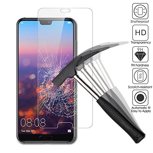 [2 PACK] Huawei P20 Schutzfolie, 9H Panzerglas Hartglas Glas Display Schutzfolie [Blasenfrei] [HD Ultra] [Anti-Kratzer] Displayschutzfolie Displayschutz Screen Protector FÃ¼r Huawei P20 smartphone. Klar (2 PACK)