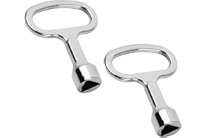 Jonami Clé Triangulaire Poubelle Universelle Déchet Conteneur Compteur Gaz Eau Électricité Recyclage Métal – Lot de 2