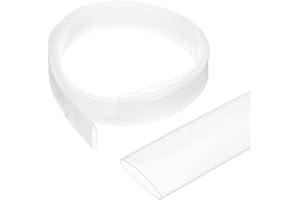 sourcing map 12.7mm Heat Shrink Tubing Waterproof, 3:1 Dual Wall Marine Adhesive Lined Industrial Heat Shrink Tube Wiring Wrap 3ft 1/2 Inch, Clear-1m