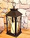 Produktbild Unbekannt *** Romantisch dekorative XXL LED Laterne 28,5 cm x 14 cm, rostfrei, mit LED - Kerze flackernd - in SCHWARZ - NEU - aus dem KAMACA-SHOP ***