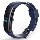 OASICS Smart Watch für Damen Herren, IP68 Smart Watch, Fitness Armband mit Pulsmesser, Smart Watch Sport Fitness Aktivität Herzfrequenz Tracker Blutdruck Uhr,für Android und IOS (Blau)