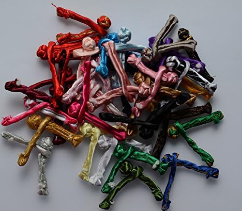 LYRACCES Horizontal Chinese Frog Fasteners,Knot Closure Sewing Buttons,Satin Mixed 31kinds of Color 3 3/4in Pack of 31pairs
