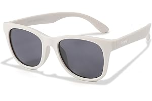 Maesy Gafas de sol para niños de 6 a 12 años - Protección polarizada UV400 - Marco flexible y flexible - Gafas de sol seguras y cómodas para niños - Yuki