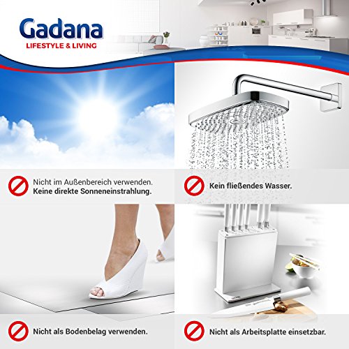 [70201030] Gadana Motiv, Dekorplatte, Optik: Klavierlack creme Effektplatte / reflektierend, Größe 650 x 1000 mm, Reliefhöhe: 1.2 mm - 5