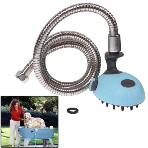 Preisvergleich Produktbild Multifunktionale Massage Welness Dusche für Haustiere / Hunde mit integrriertem Shampo Behälter