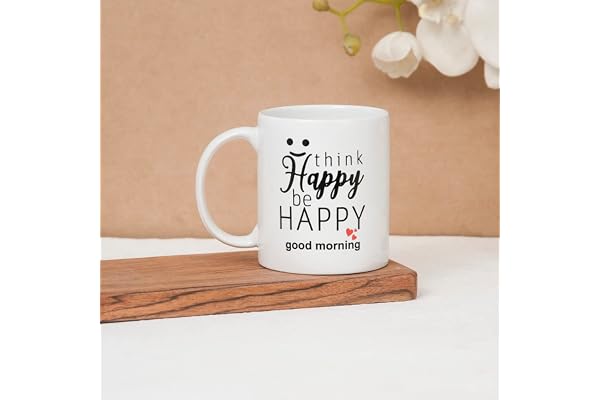 Clay Craft CC MM1 Swiss REZ2 Microwave Safe Coffee Mug for Gift to Couples Wife Husband Boss Boyfriend Girfriend Brother 300ml, Good Morning