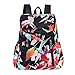 Produktbild AIni Rucksack Damen'S Large Capacity Blume Ethnic Stil wasserdichte Nylon Schultern Rucksäcke Business Wandern Reisen Camping Tagesrucksack Schulrucksack