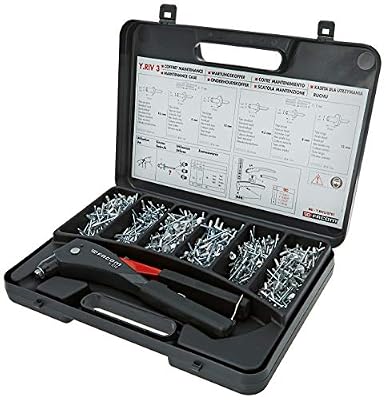 Facom Y.RIV3 COFFRET MAINTENANCE RIVETS ALUMINIUM AVEC PINCE A RIVETER Y.104 incluse, Rouge/Noir