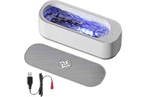 EBKCQ 250ML Ultraschallreinigungsgerät Brille, Brillen Reinigung Ultraschall, Ultraschallreiniger, Professioneller Ultraschallreiniger für Schmuck, Brillen, Uhren, Silber, Ringe, Halsketten