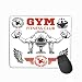Produktbild Mouse Pad Bodybuilder Bodybuilding Fitness Logos Emblems Sports Icons White Logotype Sign Symbol Room Design Element Gym Rectangle Rubber Mousepad 11.81 X 9.84 Inch