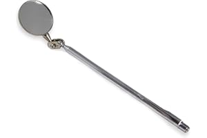 RIVERWELD Specchio d'ispezione telescopico regolabile Braccio girevole Clip da tasca Strumenti impugnatura retrattile 360 Girevole