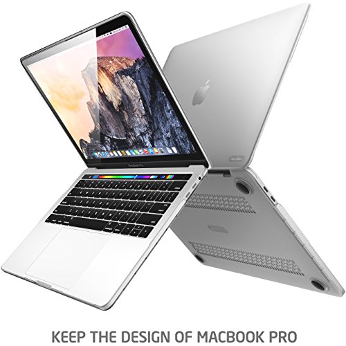 Macbook Pro 13 Hülle 2016, i-Blason weiche, mattierte Soft-Touch Hartschalen-Hülle für Apple Macbook Pro 13“ Zoll mit Retina Display, hergestellt in 2016, auch passend für die Touch Bar und Touch ID Modelle (frost/klar) - 3