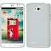 Produktbild PhoneNatic Case für LG L80 Dual Hülle Silikon weiß S-Style + 2 Schutzfolien