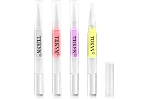 TUKNN Huile Cuticules, Huiles pour Cuticules, Huile Cuticules Ongles, huile cuticules ongles gel stylo Huile de Nutrition d'ongle de Stylo d'huile de revitalisateur de cuticule Traitement, 4 Pièces