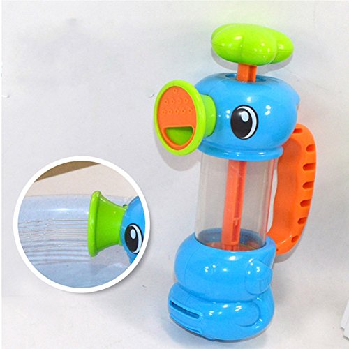 Demiawaking Baby Bad Wasser Spielzeug Pumping Design Bunte Hippocampal Form Badewannenspielzeug - 7