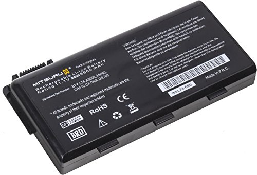 6600mAh Notebook Laptop Ersatz Akku Batterie für MSI A5000 A6000 A6200 A6203 A6205 A7005 A7200 CR500 CR600 CR610 CR620 CR630 CR700, BTY-L74 BTY-L75
