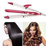 Spannung: 210-240 V Shuangklei 3In1 Profis Tourmaline Keramik Glätteisen Glätten Wellblech Haar Lockenstab Styling Tools