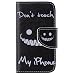 Produktbild Nancen Apple iphone 4 / 4S (3,5 Zoll) Handy Lederhülle, Flip Case Wallet Cover with Stand Function, Folio Bookstyle Handytasche Soft Silikon Bunte Muster Tasche PU Leder Slim Shell Handyhülle.