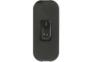 legrand 040194E Interruptor Estrecho de Paso para Lámpara, 250 V, Negro