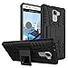 Produktbild Dooki, Honor 7 Hülle, Zerklüftet Kippständer Zäh Hohe Schlag Schwerlast Stoßfest Fallschutz Hybrid 2 in 1 Dual Schicht Hart Silikon Gummi Schützend Tasche Schutzhülle für Huawei Honor 7