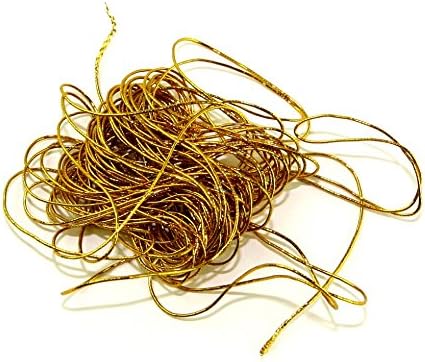 Papercellar Fine Metallic Elastic Cord Gold - per pack