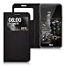 Produktbild kwmobile Hülle für LG X power - Bookstyle Case Handy Schutzhülle Kunstleder mit Sichtfenster - Flipcover Klapphülle Schwarz