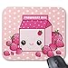 Produktbild Cute Pink Milk Carton with Kawaii Strawberries Mouse Pad