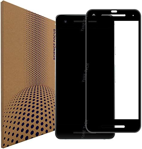 [3D Bending Edge] Google Pixel 2 Glass Screen Protectors, VLP Anti Scratch 98% Clarity Fingerprint Resistant Tempered Glass Screen Protector for Google Pixel 2 (Black)