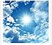 Produktbild Lqwx Benutzerdefinierte Wandbild 3D Pvc-Boden Malerei Wallpaper Blauer Himmel, Weiße Wolken, Sonne, 3D-Stereo, Ultra Hd Lageplan, Dekoration 350 Cmx 245 Cm