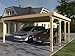 Produktbild Prikker Carport Flachdach AVUS XXV 600x650 cm Konstruktionsvollholz KVH Bausatz Fichte