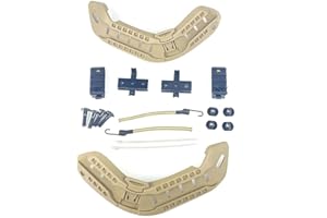 HANSTRONG GEAR H World EU Airsoft Paintball Military Seitenschienen-Set Führungszubehör für ARC MICH Helm