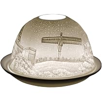 Cello Porzellan-Teelichthalter Mit Wirbelmuster – 3D-Lithophanie-Kuppel Für Duftkerzen & LED-Lichter