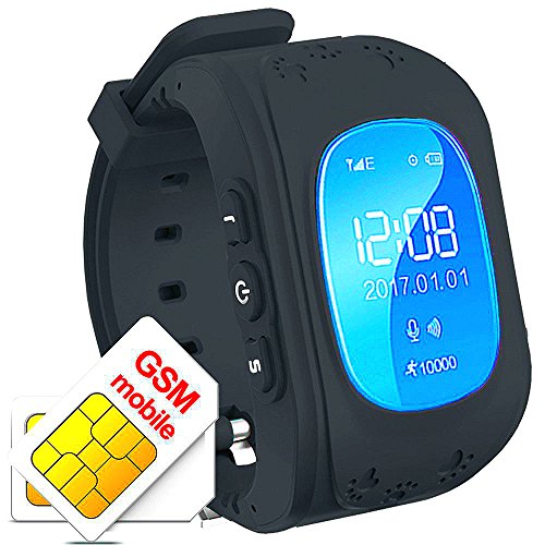 Los niños reloj inteligente GPS Rastreador niños reloj de pulsera teléfono SIM anti-lost SOS pulsera Parent control por iPhone iOS...