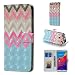 Produktbild Miagon Lederhülle für Huawei Y7 2018,3D Bunte Glänzend Ledertasche Klapphülle mit Kartenfach Magnet Standfunktion Wallet Flip Tasche Etui Schutzhülle Handyhülle für Huawei Y7 2018