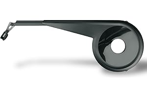 SKS GERMANY CHAINBOW NOIR 158 mm – 199 mm & CHAINBOW_E 100 MM Fahrradkettenschutz, Fahrradzubehör (geeignet für Naben- oder Kettenschaltung, gefertigt aus schlagfestem Kunstststoff und Aluminium),