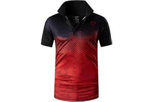 jeansian Hombre Sport Dry Fit Deportiva tee Shirt Tshirt T-Shirt Manga Corta Tenis Golf Bowling Camisetas LSL133