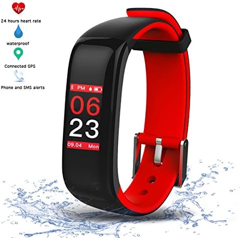 Fitness Tracker with Color Touch Screen,The latest Heart Rate Monitor Wristband Sleep Monitor Step Counter,Waterproof for Swimming,Bluetooth Smartwatch with for Android and iOS iPhone/Samsung/Huawei/Mate