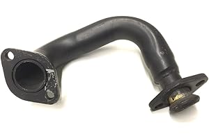 STREETPARTS24 Auspuffkrümmer Krümmer passend für Piaggio NRG MC2, Gilera Stalker, Runner 50 – 2T AC/LC, für viele Modelle