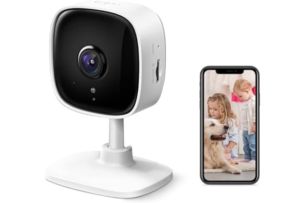 Tapo TP-Link Cámara Wi-Fi para Interiores C110, cámara de vigilancia de 3 MP, visión Nocturna, Audio bidireccional, Modo de privacidad, notificaciones con Sensor de Movimiento en Tiempo Real