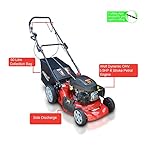 Frisky Fox PLUS 20" 5.5hp Self Propelled Petrol Lawn Mower 4 in 1 Mulching, Cutting, Collecting & Side Discharge Powered By 5.5HP 4-Stoke OHV Engine with Fitted Lawn Striper and 55L Grass Collection Bag
