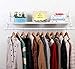 Produktbild cdbl-iron Kleidung Regalen Retro Style Wandbild Kleiderbügel Coat Hat Racks Haken Home Schlafzimmer Art DEKORATION Wand Garderobe, weiß, 60 cm