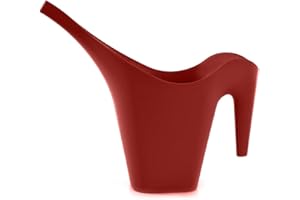 MINTRA HOME Mintra Arrosoir Plastique 2L Solide, Arrosoir Plante Intérieur, Arrosoir Extérieur Jardin, Arrosoir Bonsai, Durable, Patio, Balcon, Pelouse, sans BPA, 29.5X 34.5 x12 cm, (Bordeaux)