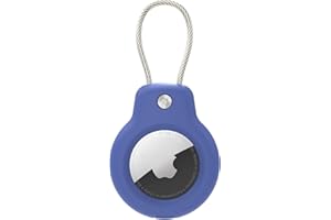 SPGUARD Compatible with Apple AirTag Secure Holder With Wire Cable,Air Tag Lock Case Keychain Key Ring Key Chain Luggage tag For Keys, Luggage & More