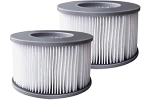 YanBan 2pcs Filtres de Bain à remous pour MSpa piscines gonflables, Pompe à Cartouche filtrante Version améliorée pour MSPA Tous Les spas actuels