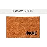 HOME (mit Herz) Kokos-Fußmatte Teppich Fußabtreter 40 x 60 cm