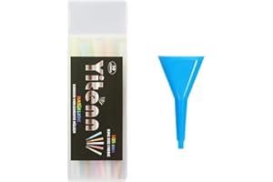 YiTenn 50 Stück Premium Cones, 5 Farben, 108mm King Size Hülsen, Konisch gedreht, mit Packschläuchen Enthalten und 1 Trichter (50 Stück)